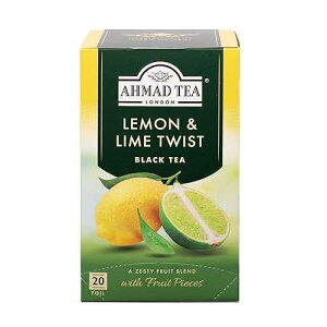 �A�t�}�h �e�B�[ ������ & ���C�� �c�C�X�g �g���A20 �� (6 �p�b�N) Ahmad Tea Lemon & Lime Twist Black Tea, 20-Count Boxes (Pack of 6)