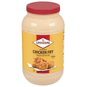 Louisiana Fish Fry Products Louisiana Seasoned Chicken Fry Batter 1 Gallon - Crispy Southern Coating Mix for Fried Chicken - Delicious and Convenient Coating Filled with Cajun Flavor - Easy to Make Recipe - Just Add W
