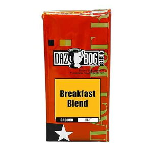 Dazbog Coffee Breakfast Blend Ground Coffee 11 oz. Bright Flavor & Earthy Overtones Light Roast Blend Heavenly Rich Vacuum Sealed Freshness