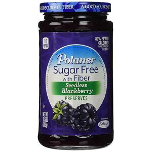 Polaner V[hX ubNx[ vU[u VK[t[ @ۓ 13.5 IX (2 pbN) Polaner Seedless Blackberry Preserves Sugar Free with Fiber, 13.5 Oz, (Pack of 2)