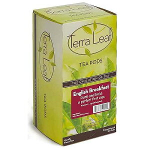 Baronet Coffee Terra Leaf English Breakfast Tea Pods - 3 Boxes of 18 Single Serve Coffee Pods - 54 Count, 4 Grams - Individually Wrapped for Freshness - Fits Most Pod Brewers