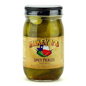 �}�C�L�[ V �̃X�p�C�V�[ �L�������C�i ���[�p�[ �s�N���X (3 �p�b�N) Mikey V's Spicy Carolina Reaper Pickles (3-Pack)