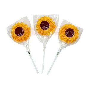 Ђ܂zՃ|bv (12Zbg) Fun Express Sunflower Sucker Lollipops (set of 12)