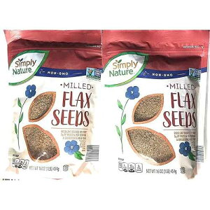 Simply Nature ӈm (ӁA14 IX) - 2 pbN Simply Nature Milled Flax Seed (Milled, 14 OZ) - Two Pack