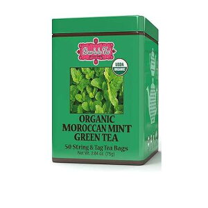 Brew La La Organic Green Tea - Moroccan Mint Flavor - 50 Double Chambered Bags - Low Caffeine Gourmet Tea - Certified Organic Brew La La Tea Brew La La Organic Green Tea - Moroccan Mint Flavor - 50 Double Chambered
