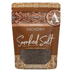 SaltWorks Artisan Salt Company Durango Hickory Smoked Sea Salt, Zip-Top Pouch, 3 Ounce