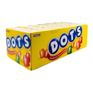 DOTS Individually Wrapped Candy - Original Gummy Candy Flavors - Cherry, Lime, Orange, Lemon & Strawberry - Gluten Free, Kosher & Peanut Free Gumdrops - Bulk 24ct, 2.2oz Dots Candy Boxes