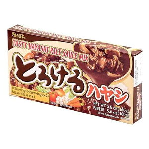 S&B eCXeBnVCX\[X~bNXA5.6IX S&B Tasty Hayashi Rice Sauce Mix, 5.6-Ounce