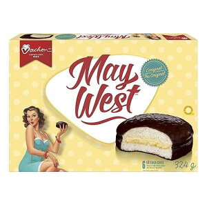@V CEFXg zCg X|W P[L 1  11.4 IX gI[ PxbNA Vachon May West White Sponge Cakes 1 Box 11.4 Ounces Imported from Montreal Quebec