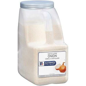 McCormick Culinary Granulated Onion, 5.75 lb - One 5.75 Pound Container of Bulk Granulated Onion Powder for Back-of-House Use, Perfect in Dips, Breadings, Soups, Hamburgers and More