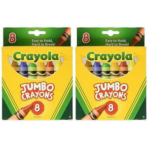 Crayola Crayons Jumbo 8ct Peggable Tuck Box [Set of 2], 3 years & up