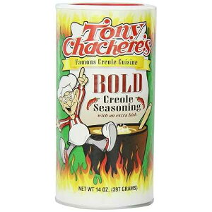 Tony Chachere's �{�[���h �N���I�[�� �V�[�Y�j���O 14 �I���X �L���j�X�^�[ (3 �p�b�N) Tony Chachere's Bold Creole Seasoning 14oz Canister (Pack of 3)