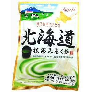 tY kC~NLfB 81g×12 t䐻 Kasugai Japan Hokkaido Matcha Milk Candy 81g x 12 bags
