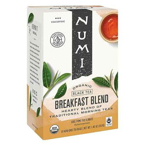 Numi I[KjbN eB[ ubNt@Xg uhAeB[obO 18 ܓAg (pbP[W͈قȂꍇ܂) Numi Organic Tea Breakfast Blend, 18 Count Box of Tea Bags, Black Tea (Pack May Vary)