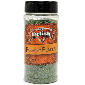 Its Delish ̊pZ t[NA1 IX r It's Delish Dried Parsley Flakes by Its Delish, 1 Oz. Medium Jar
