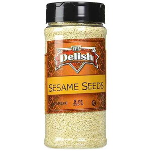 Its Delish ̃ZT~V[h zCg (kt)A9 IX r It's Delish Sesame Seeds White (Hulled) by Its Delish, 9 Oz. Medium Jar