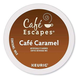 Cafe Escapes �J�t�F �L�������� K �J�b�v �p�b�N 2 - 24 �J�E���g �p�b�N Cafe Escapes Cafe Caramel K-Cup Pack 2 - 24 count packs