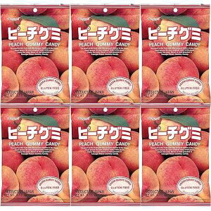 t s[`O~LfB[ 3.77IX (6pbN) t䐻 Kasugai Peach Gummy Candy 3.77oz (6 Pack)