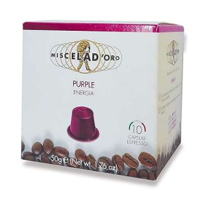 Miscela d'Oro GXvb\ lXvb\݊JvZ - tP[X - ׂẴuh (p[v) Miscela d'Oro Espresso Nespresso Compatible Capsules - Full Case - All blends (Purple)