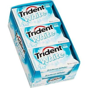 gCfg zCgVK[t[KAEB^[O[A16 A9 ct Trident White Sugar Free Gum, Wintergreen, 16 Pieces, 9 ct