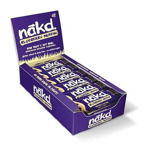 n?kd. Nakd Bar, Blueberry Muffin Raw Fruit and Nuts, Gluten Free, Vegan, 18 Count18
