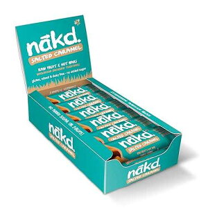 n?kd. Nakd Bars, Salted Caramel Raw Fruit and Nuts, Gluten Free, Vegan 18 Count