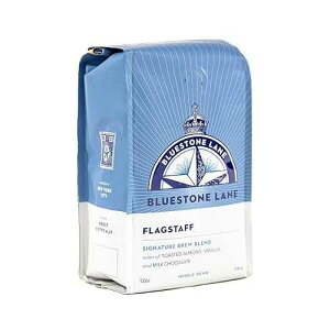 Bluestone Lane Flagstaff Ground Coffee, Medium Roast, Filter & Cold Brew Blend, 12 Ounce Bag