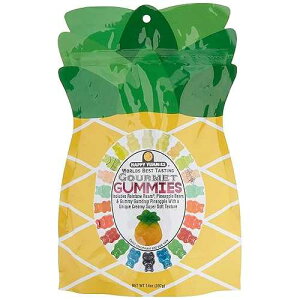 Happy Yummies Worlds Best Tasting Gourmet Gummy Candy Pineapple Bag 14oz (1 Pack)
