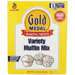 �S�[���h���_�� �o���G�e�B�}�t�B���~�b�N�X�A5�|���h Gold Medal Variety Muffin Mix, 5-Pound