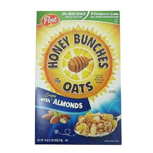 �|�X�g�n�j�[ �I�[�c���̖[ �N���X�s�[�A�[�����h���� 14.5�I���X 2���p�b�N Post Honey Bunches of Oats with Crispy Almonds 14.5 Oz Box Pack of 2