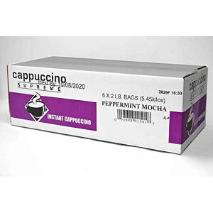 Jv`[m Xv[ yp[~g J CX^g Jv`[m ~bNX 6 x 2 |h Cappuccino Supreme Peppermint Mocha Instant Cappuccino Mix 6 x 2 lbs