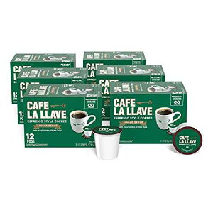Cafe La Llave GXvb\ K Jbv (72 JEg) TCN\ȃVOT[uR[q[AL[O K Jbv u[ƌ݊ Cafe La Llave Espresso K-Cup (72 Count) Recyclable Single-Serve Coffee,