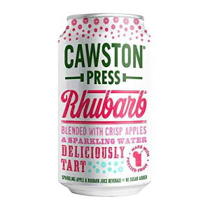 Cawston Press Xp[NO o[u & Abv W[XA11.15 IX (24 pbN) Cawston Press Sparkling Rhubarb & Apple Juice, 11.15 Ounce Cans (Pack of 24)