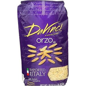 DaVinci Signature, Orzo, 16 Ounce Resealable Bags (Pack of 12)