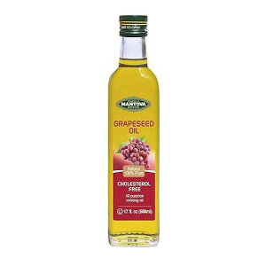 Mantova Grapeseed Oil, 17-Ounce Bottles (Pack of 2), a neutral, non-greasy mouth-feel also makes it versatile in the kitchen. High in antioxidants and possessing cholesterol-lowering properties.