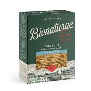 Bionaturae Fusilli Pasta Noodles - Gluten Free Pasta Organic, Rice & Lentil Pasta, Kosher Certified, High Protein, Non-GMO, Fusilli Pasta Organic, Crafted in Italy - 12 Oz, 12 Pack