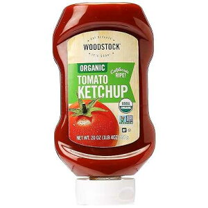 �E�b�h�X�g�b�N �I�[�K�j�b�N�g�}�g�P�`���b�v�A20�I���X Woodstock Organic Tomato Ketchup, 20 oz