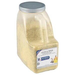 McCormick Culinary Lemon & Pepper Seasoning Salt, 7.5 lb - One 7.5 Pound Container of Bulk Lemon Pepper Seasoning, Perfect for Asparagus, Broccoli, Brussels Sprouts, Seafood and Poultry Dishes