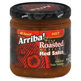 Arriba! Arriba Fire Roasted Mexican Red Salsa Hot 16 Oz (Pack of 2)