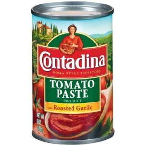 ContadinaA[}X^CA[XgK[bNg}gy[XgA6IXʁi8pbNj Contadina, Roma Style, Tomato Paste with Roasted Garlic, 6oz Can (Pack of 8)