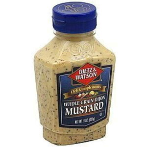 Dietz & Watson, Deli ComplimentsASfBW }X^[hA9 IX {g (2 pbN) Dietz & Watson, Deli Compliments, Whole Grain Dijon Mustard, 9oz Bottle (Pack of 2)