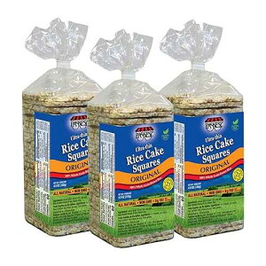 Only Kosher Candy Ultra Thin Rice Cakes Squares Original All Natural Whole Grain Brown Rice, Gluten Free Rice Cakes, Non GMO, Fat Free (Pack of 3)