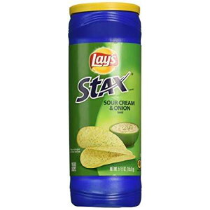 Lay's X^bNX T[ N[ & IjI t[o[ NXv 5.5 IX (3 pbN) by Lay's Lay's Stax Sour Cream & Onion Flavored Crisp 5.5 Oz (Pack of 3) by Lay's