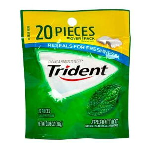 gCfg XyA~g VK[t[K 0.98IX (6pbN) Mondelez Global Trident Spearmint Sugar Free Gum 0.98 oz (Pack of 6)