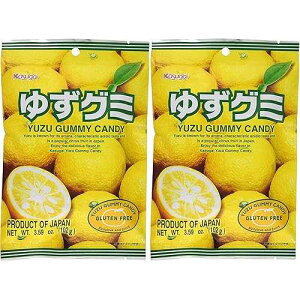 t䂸O~LfB 3.59IX (2pbN) t䐻 Kasugai Yuzu Gummy Candy 3.59oz (2 Pack)