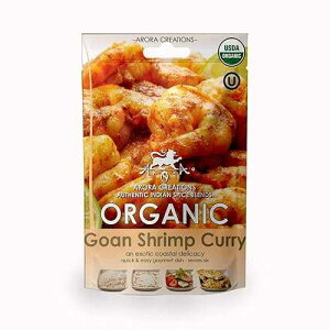 Vegan Organic Goan Shrimp Curry Indian Spice Blend - Arora Creations 0.9oz (6-Pack) Gluten Free, Non-GMO, Low Sodium Easy to Cook Indian At Home!