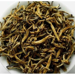 MeiMei Fine Teas - Yunnan Golden Buds Gongfu Black Tea Top Grade Dian Hong Jing Ya - Chinese Loose Leaf - Mellow Malty Floral Peach Melon Creamy (50g/1.76oz)