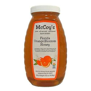 I - ȃI[i`Ah&E - }bRCYnj[ t_ IW ubT nj[ W[ 32IX Raw Honey - Pure All Natural Unfiltered & Unpasteurized - McCoy's Honey Florida Orange 