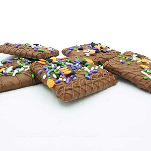 Philadelphia Candies nEBpvLMtgA~N`R[gŃR[eBOꂽOnNbJ[A6IX Philadelphia Candies Halloween Pumpkin Gift, Milk Chocolate Covered Graham Crackers, 6 Ounce