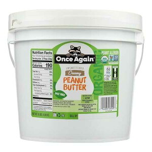 xI[KjbN̊炩ȃs[ibco^[A9|h - e1B Once Again Organic No Salt Smooth Peanut Butter, 9 Pound - 1 each.